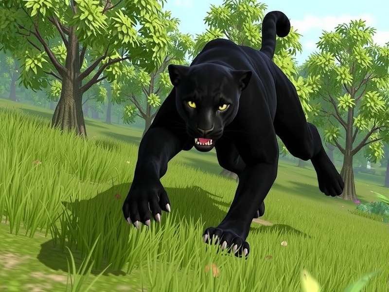 Stealthy Panther Pounce Gameplay Screenshot
